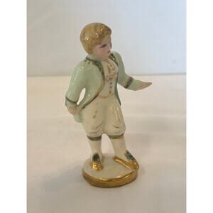 Vintage Bisque Figurine, "Gentleman" - Occupied Japan Hand Painted Soft Colors